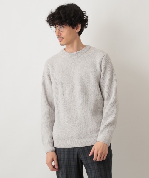 Global Work グローバルワーク の ランダム切り替えモールニット 22 ニット セーター Wear