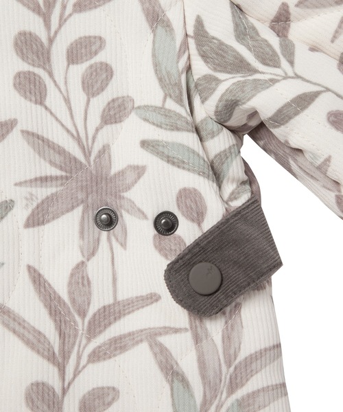 moimoln 花柄キルティングジャケット 110/56 moimoln（モイモルン）の「ビックフラワーキルティングジャケット