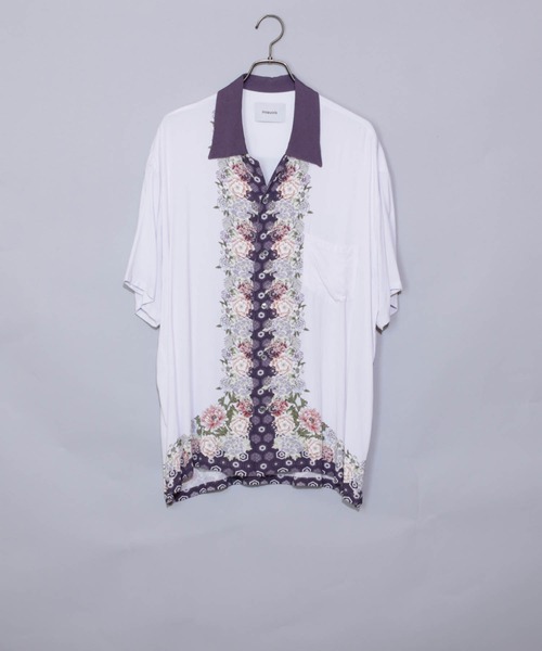 Iroquois（イロコイ）の「JAPANESE FLOWER H/S SH（シャツ/ブラウス・メンズ・イエロー/パープル・1/2/3）」の2枚目の写真