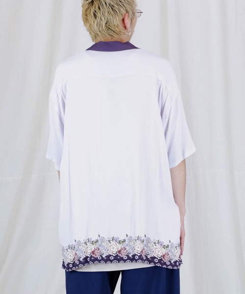 Iroquois（イロコイ）の「JAPANESE FLOWER H/S SH（シャツ/ブラウス・メンズ・イエロー/パープル・1/2/3）」の4枚目の写真