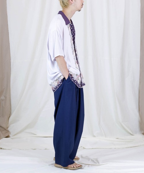 Iroquois（イロコイ）の「JAPANESE FLOWER H/S SH（シャツ/ブラウス・メンズ・イエロー/パープル・1/2/3）」の6枚目の写真