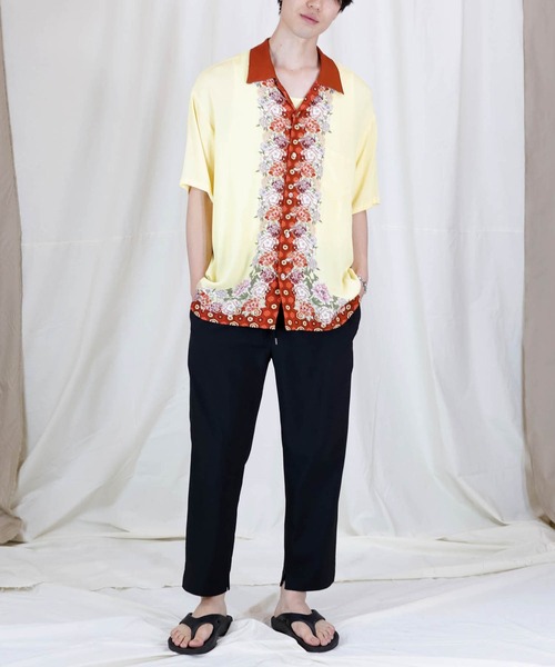 Iroquois（イロコイ）の「JAPANESE FLOWER H/S SH（シャツ/ブラウス・メンズ・イエロー/パープル・1/2/3）」の10枚目の写真