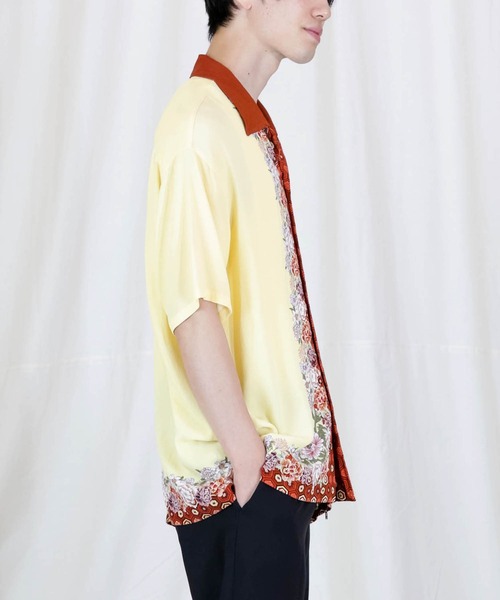 Iroquois（イロコイ）の「JAPANESE FLOWER H/S SH（シャツ/ブラウス・メンズ・イエロー/パープル・1/2/3）」の7枚目の写真