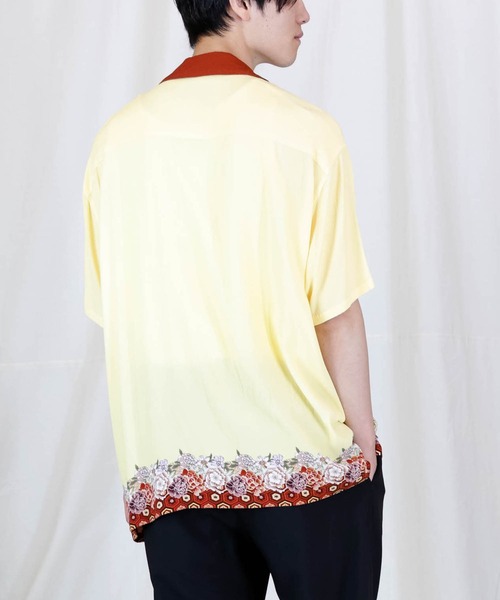 Iroquois（イロコイ）の「JAPANESE FLOWER H/S SH（シャツ/ブラウス・メンズ・イエロー/パープル・1/2/3）」の8枚目の写真