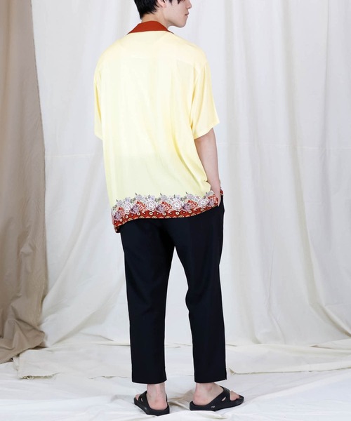 Iroquois（イロコイ）の「JAPANESE FLOWER H/S SH（シャツ/ブラウス・メンズ・イエロー/パープル・1/2/3）」の12枚目の写真