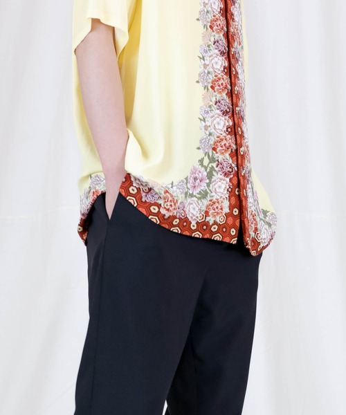 Iroquois（イロコイ）の「JAPANESE FLOWER H/S SH（シャツ/ブラウス・メンズ・イエロー/パープル・1/2/3）」の9枚目の写真