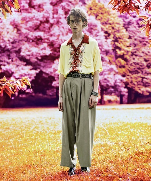 Iroquois（イロコイ）の「JAPANESE FLOWER H/S SH（シャツ/ブラウス・メンズ・イエロー/パープル・1/2/3）」の14枚目の写真