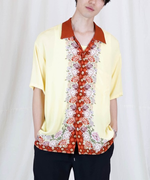 Iroquois（イロコイ）の「JAPANESE FLOWER H/S SH（シャツ/ブラウス・メンズ・イエロー/パープル・1/2/3）」の16枚目の写真