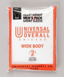 UNIVERSAL OVERALL | 【UNIVERSAL OVERALL】WIDE HEAVY 2PACK TEE ビッグシルエットパックTシャツ UVOP-002(Tシャツ/カットソー)