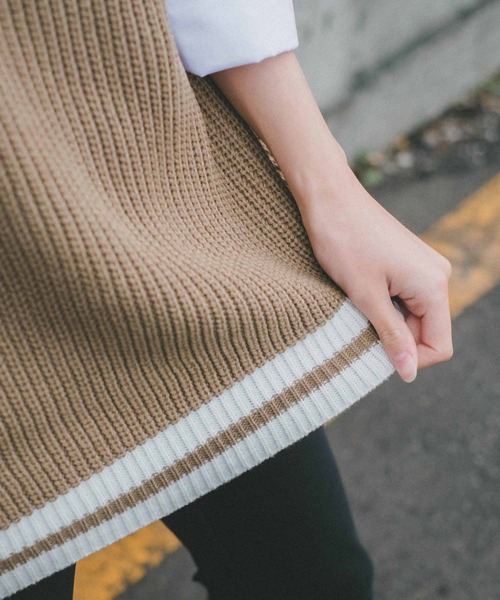 SUGGESTION（サジェッション）の「オーバーサイズ ビッグシルエット畦