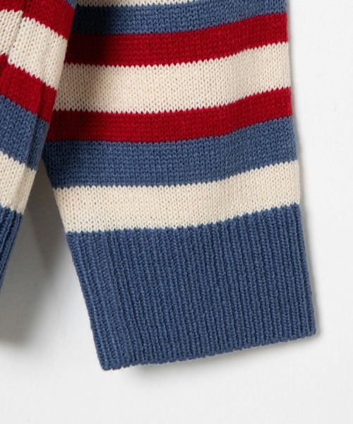 DING（ディング）の「DING/マルチボーダーニット（ニット/セーター・レディース・ブルー・FREE）」の12枚目の写真