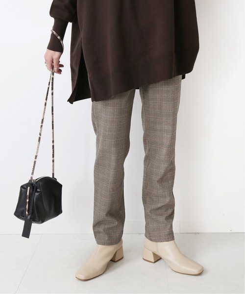 JOURNAL STANDARD relume（ジャーナルスタンダード　レリューム）の「チェックイージースキニーパンツ◆（その他パンツ・レディース・グレー/ベージュ・36/38）」の2枚目の写真
