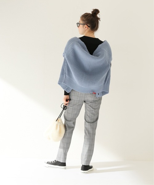 JOURNAL STANDARD relume（ジャーナルスタンダード　レリューム）の「チェックイージースキニーパンツ◆（その他パンツ・レディース・グレー/ベージュ・36/38）」の4枚目の写真