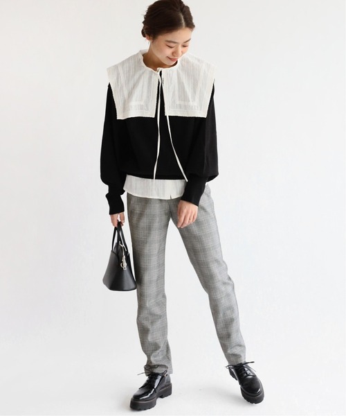 JOURNAL STANDARD relume（ジャーナルスタンダード　レリューム）の「チェックイージースキニーパンツ◆（その他パンツ・レディース・グレー/ベージュ・36/38）」の21枚目の写真
