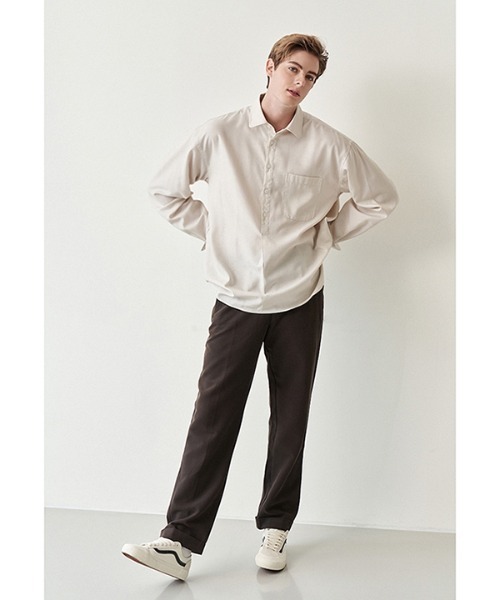 Diamond Layla（ダイアモンドレイラ）の「【Diamond Layla 】Layla blind for love Pullover Tuck Stripe Shirt S64 / プルオーバータック ストライプシャツ（シャツ/ブラウス・メンズ・ブラック×ホワイト/ライトベージュ・SMALL/MEDIUM/LARGE/X-LARGE）」の12枚目の写真