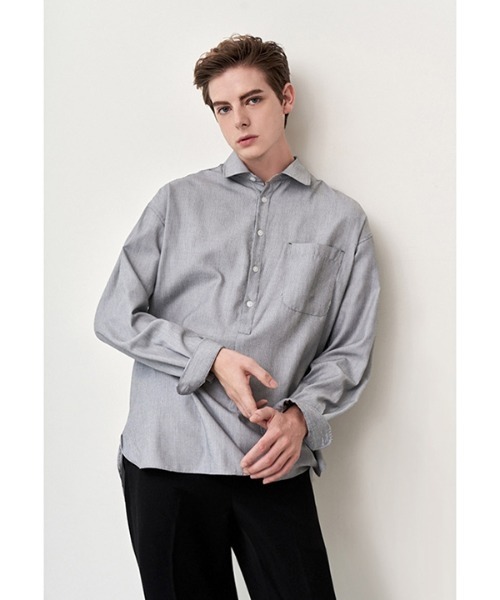 Diamond Layla（ダイアモンドレイラ）の「【Diamond Layla 】Layla blind for love Pullover Tuck Stripe Shirt S64 / プルオーバータック ストライプシャツ（シャツ/ブラウス・メンズ・ブラック×ホワイト/ライトベージュ・SMALL/MEDIUM/LARGE/X-LARGE）」の17枚目の写真