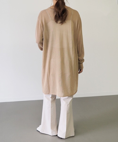 Riberry(リベリー)の「シアーニットチュニック(チュニック・レディース・ライトグレー/ネイビー/モカ/ベージュ・MEDIUM)」の14枚目の写真