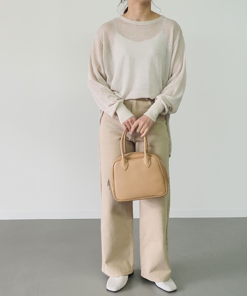 Riberry(リベリー)の「シアーニットチュニック(チュニック・レディース・ライトグレー/ネイビー/モカ/ベージュ・MEDIUM)」の22枚目の写真