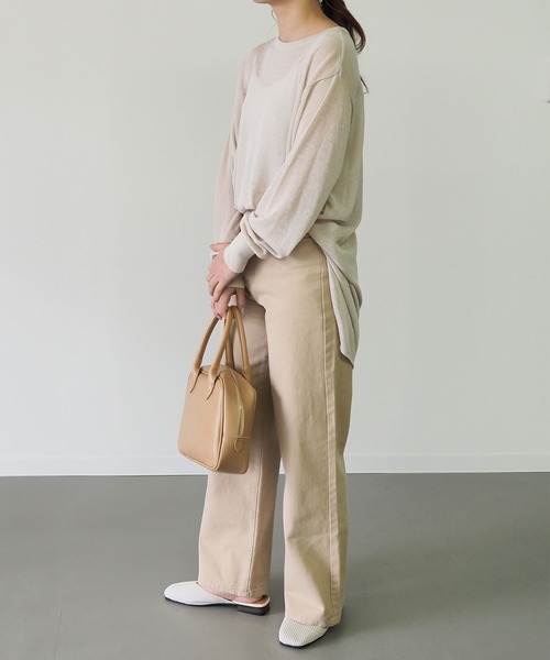 Riberry(リベリー)の「シアーニットチュニック(チュニック・レディース・ライトグレー/ネイビー/モカ/ベージュ・MEDIUM)」の11枚目の写真