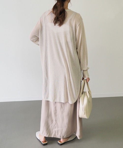 Riberry(リベリー)の「シアーニットチュニック(チュニック・レディース・ライトグレー/ネイビー/モカ/ベージュ・MEDIUM)」の7枚目の写真