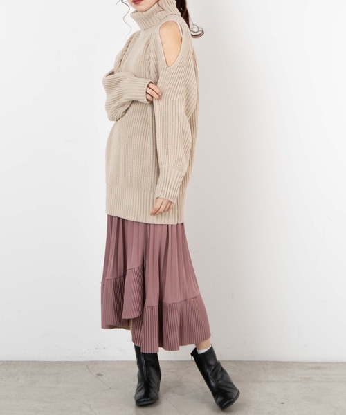 WEGO（ウィゴー）の「WEGO/アシメティアードロングスカート（スカート・レディース・ブラック/ピンク・FREE）」の10枚目の写真