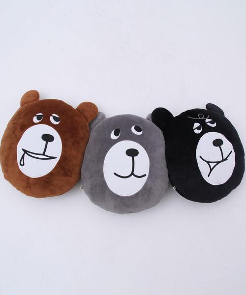 coen（コーエン）の「【WEB限定】コーエンベアもふもふフェイスクッション（クッション/クッションカバー・キッズ・ブラック/ブラウン/グレー・FREE）」の8枚目の写真