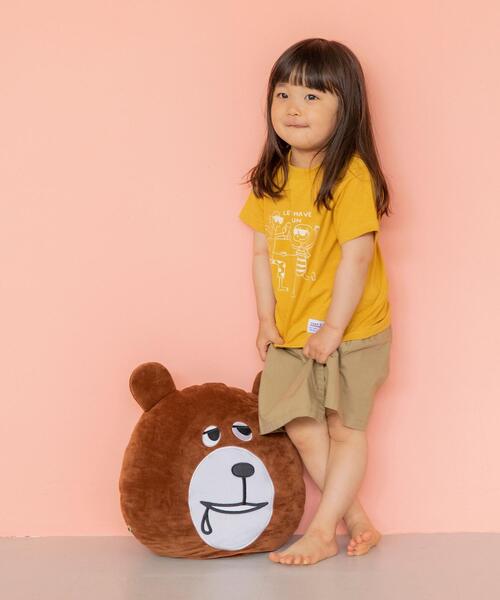 coen（コーエン）の「【WEB限定】コーエンベアもふもふフェイスクッション（クッション/クッションカバー・キッズ・ブラック/ブラウン/グレー・FREE）」の12枚目の写真