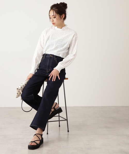 N.(N. Natural Beauty Basic)(エヌエヌナチュラルビューティーベーシック)の「◆チューブストラップ厚底サンダル(サンダル・レディース・ナチュラル/ブラック・SMALL/MEDIUM)」の5枚目の写真