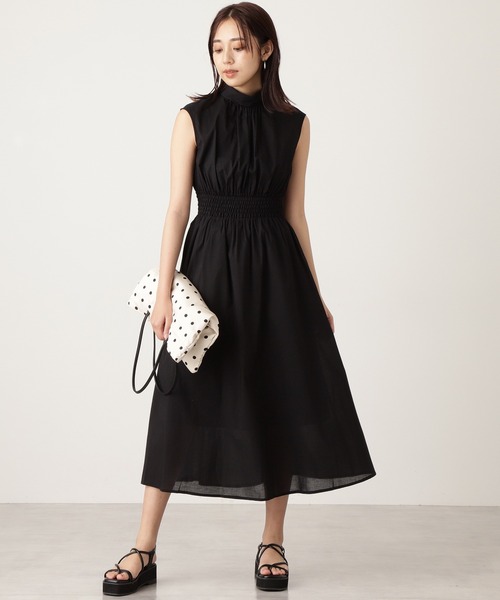 N.(N. Natural Beauty Basic)(エヌエヌナチュラルビューティーベーシック)の「◆チューブストラップ厚底サンダル(サンダル・レディース・ナチュラル/ブラック・SMALL/MEDIUM)」の3枚目の写真