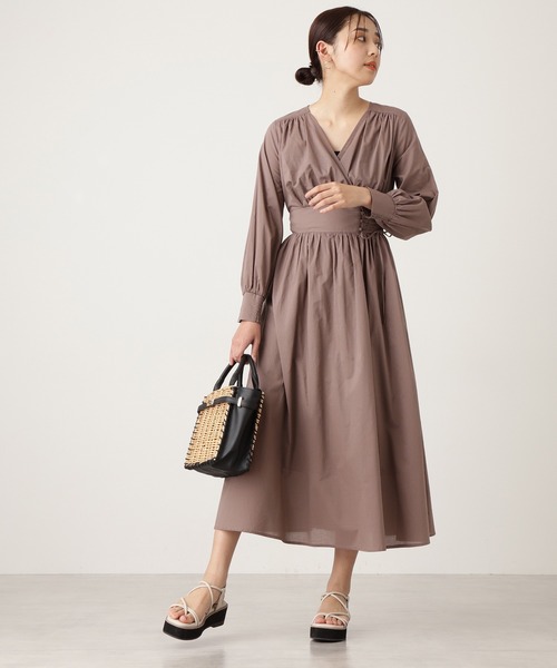 N.(N. Natural Beauty Basic)(エヌエヌナチュラルビューティーベーシック)の「◆チューブストラップ厚底サンダル(サンダル・レディース・ナチュラル/ブラック・SMALL/MEDIUM)」の6枚目の写真