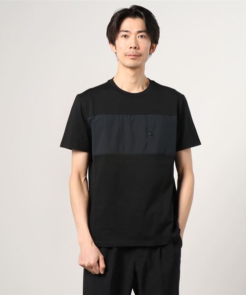 HERNO（ヘルノ）の「HERNO / ショートスリーブカットソー（Tシャツ/カットソー・メンズ・ネイビー/ブラック/ホワイト・50/48）」の4枚目の写真