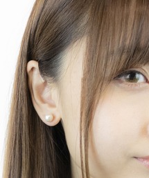 パールピアス チタン製ポスト 金属アレルギー対応 直径8ミリ イミテーションパール