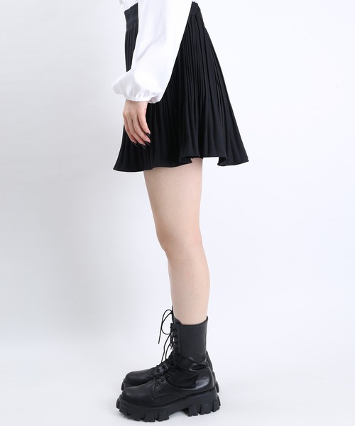 PHILLY（フィリー）の「フレアミニプリーツスカパン（スカート・レディース・ホワイト/ブラック/ベージュ/ブラウン・FREE）」の19枚目の写真