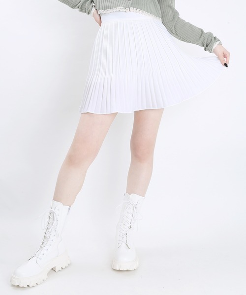 PHILLY（フィリー）の「フレアミニプリーツスカパン（スカート・レディース・ホワイト/ブラック/ベージュ/ブラウン・FREE）」の13枚目の写真