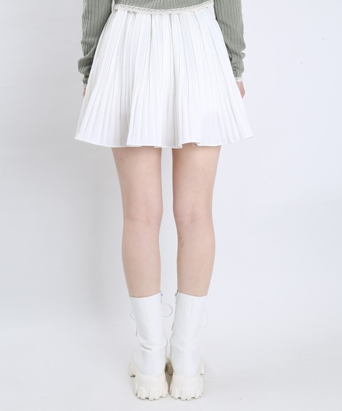 PHILLY（フィリー）の「フレアミニプリーツスカパン（スカート・レディース・ホワイト/ブラック/ベージュ/ブラウン・FREE）」の15枚目の写真