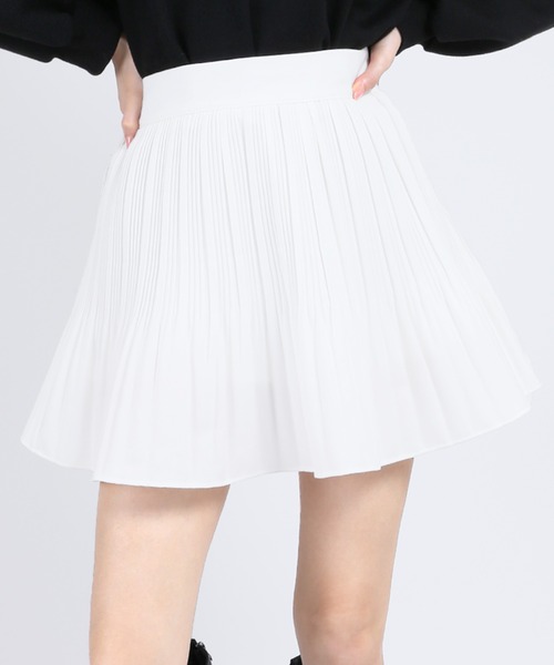 PHILLY（フィリー）の「フレアミニプリーツスカパン（スカート・レディース・ホワイト/ブラック/ベージュ/ブラウン・FREE）」の8枚目の写真