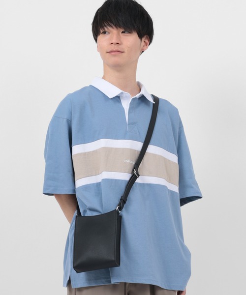 make a ray!（メイク ア レイ！）の「フェイクレザー スクエア ミニショルダーバッグ/型押し/ネックポーチ（ショルダーバッグ・メンズ・アッシュグレー/ブラック/ブラック系その他/パイソン・FREE）」の21枚目の写真