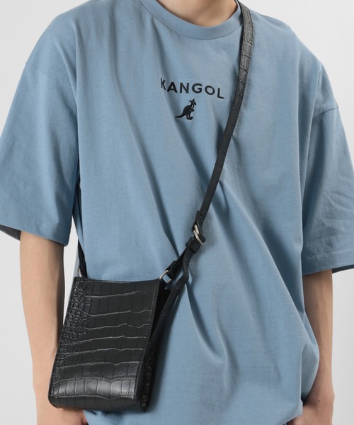 make a ray!（メイク ア レイ！）の「フェイクレザー スクエア ミニショルダーバッグ/型押し/ネックポーチ（ショルダーバッグ・メンズ・アッシュグレー/ブラック/ブラック系その他/パイソン・FREE）」の16枚目の写真