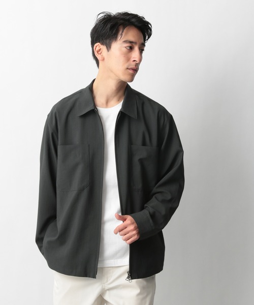 GLOBAL WORK(グローバルワーク)の「CRISPY DRYブルゾン/929026(ブルゾン・メンズ・ベージュ/ネイビー/ダークグレー・SMALL/MEDIUM/LARGE)」の2枚目の写真