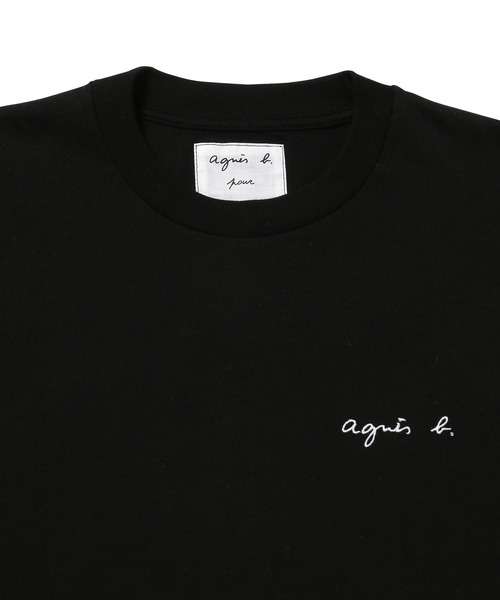 agnes b.(アニエスベー)の「【agnes b. pour ADAM ET ROPE'】T-SHIRTS(Tシャツ/カットソー・レディース・ホワイト/ブラック・M)」の7枚目の写真