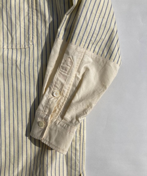 BROOKLYN OVERALL（ブルックリンオーバーオール）の「袖切り替えシャツ（シャツ/ブラウス・メンズ・ネイビー/イエロー・LARGE/MEDIUM）」の22枚目の写真