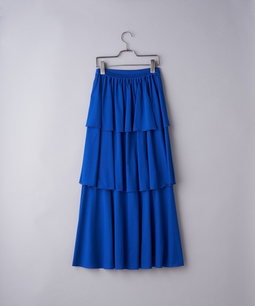 CIAOPANIC（チャオパニック）の「カットティアードスカート（スカート・レディース・オフホワイト/ブラック/ブルー・FREE）」の6枚目の写真