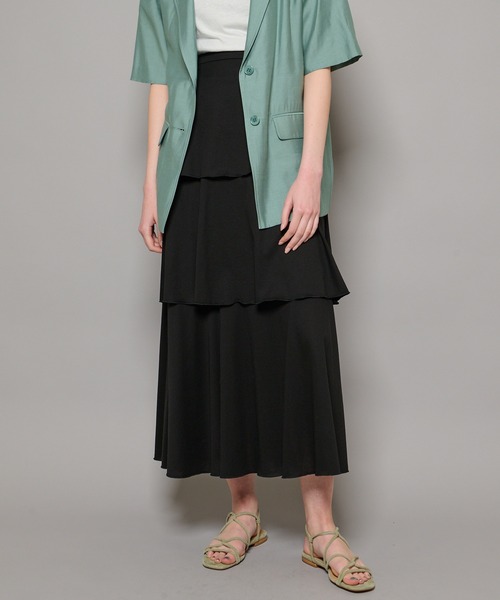 CIAOPANIC（チャオパニック）の「カットティアードスカート（スカート・レディース・オフホワイト/ブラック/ブルー・FREE）」の11枚目の写真