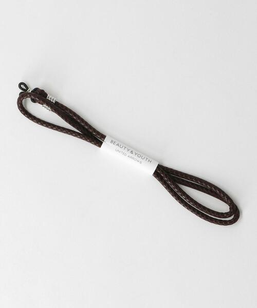 BEAUTY&YOUTH UNITED ARROWS（ビューティーアンドユースユナイテッドアローズ）の「BY フェイクリザード グラスコード（サングラス・メンズ・ブラック/ダークブラウン・FREE）」の6枚目の写真