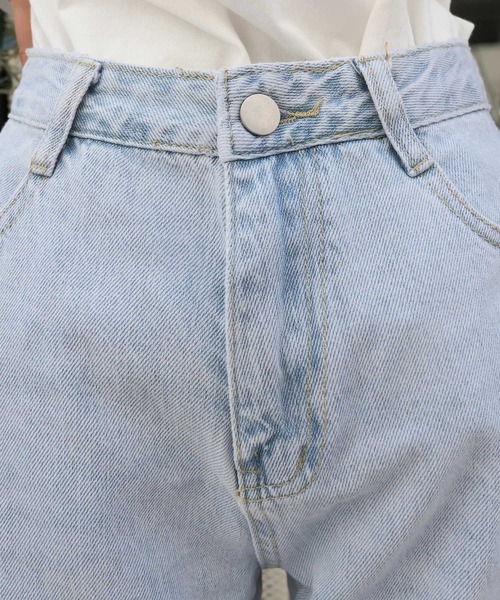 CORNERS（コーナーズ）の「スリット入りデニムパンツ（デニムパンツ・レディース・ライトブルー/ブルー・M/L）」の10枚目の写真
