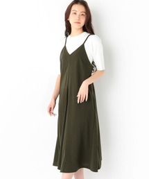 バックリボンキャミワンピース