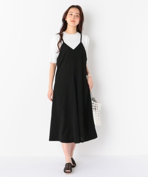 MEW'S REFINED CLOTHES（ミューズリファインドクローズ）の「バックリボンキャミワンピース（ワンピース・レディース・カーキ/ベージュ/ブラック・MEDIUM）」の12枚目の写真