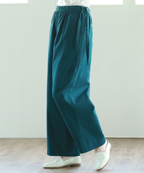 Pao de lo（パオデロ）の「グログランパンツ（その他パンツ・レディース・ブラック/ベージュ/グリーン・9号/7号）」の3枚目の写真