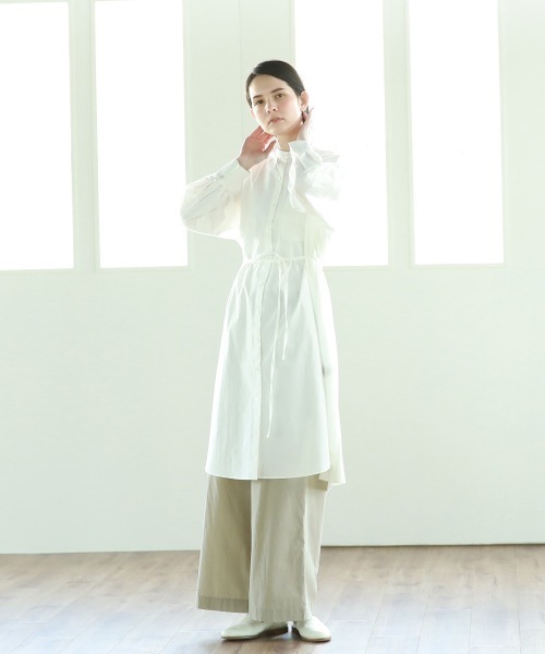 Pao de lo（パオデロ）の「グログランパンツ（その他パンツ・レディース・ブラック/ベージュ/グリーン・9号/7号）」の10枚目の写真