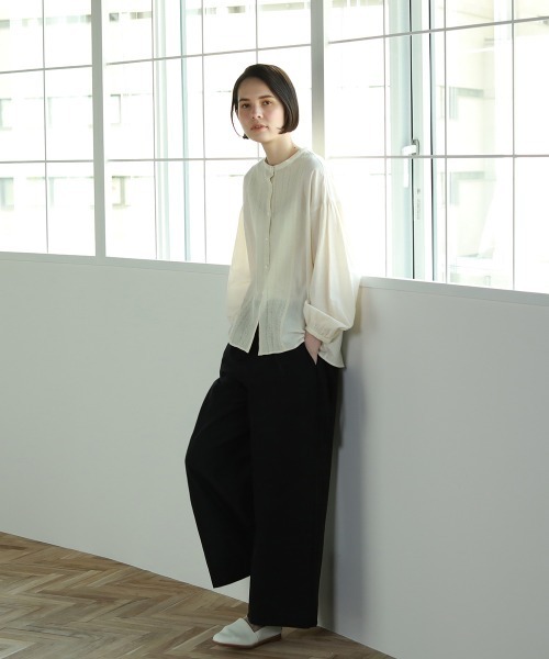 Pao de lo（パオデロ）の「グログランパンツ（その他パンツ・レディース・ブラック/ベージュ/グリーン・9号/7号）」の5枚目の写真